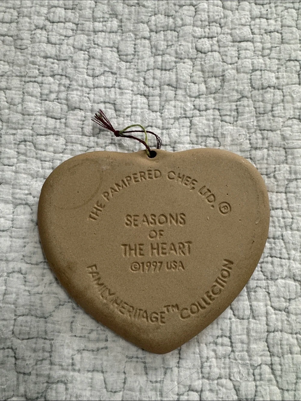 HANDMADE Heart-Shaped Seasons  Wall Hanging Ornament in Tan